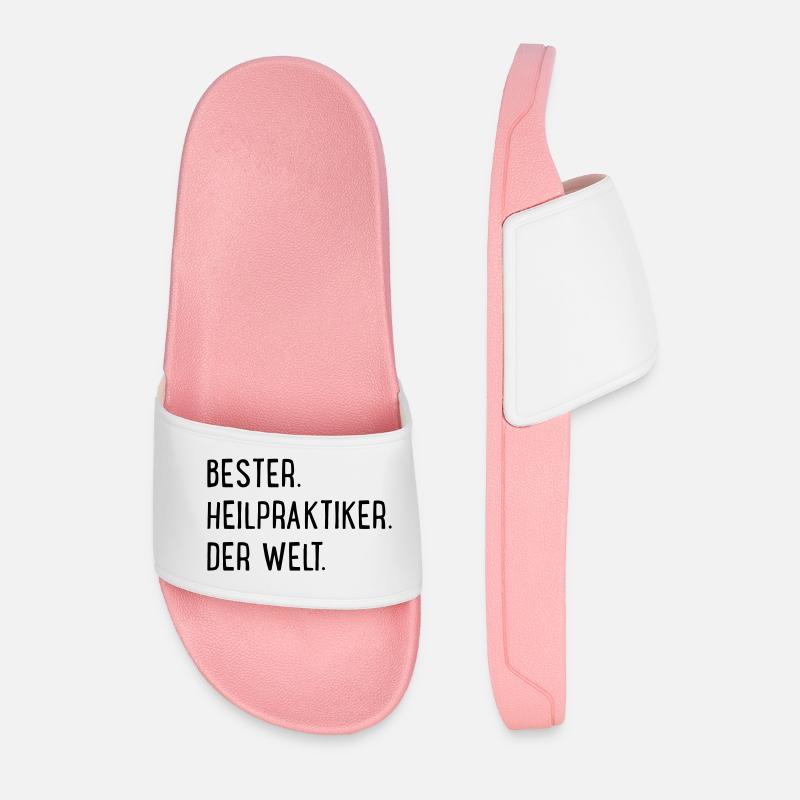 Bester Heilpraktiker - Männer Badelatschen - Hellrosa