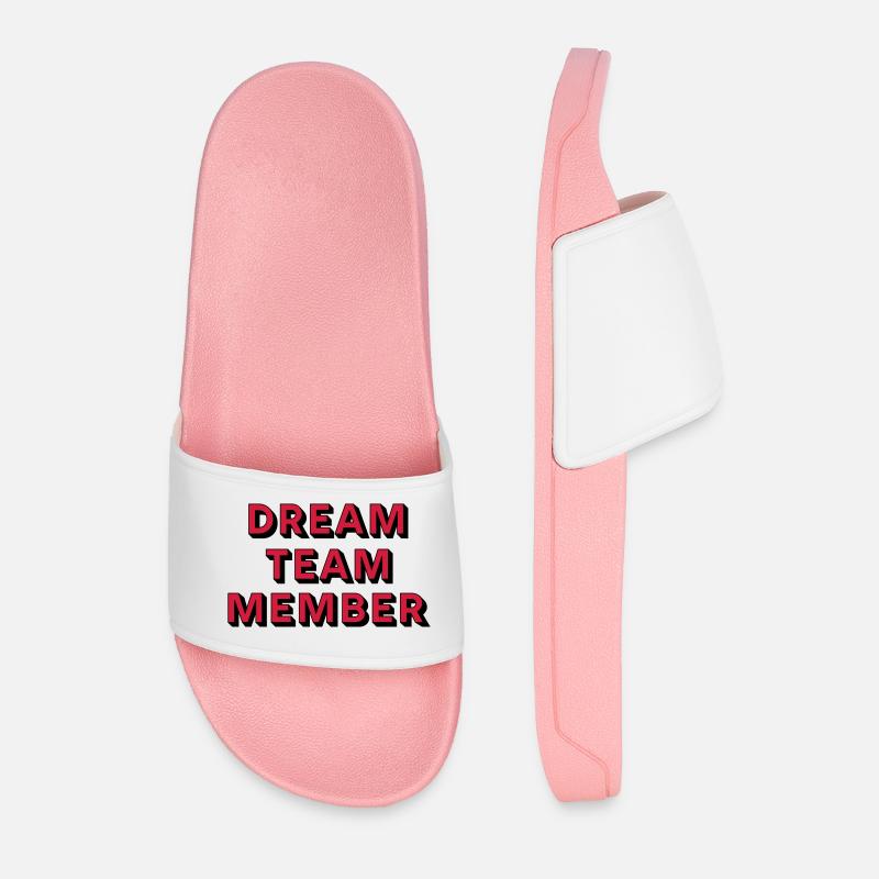 DREAMTEAM - Men’s Pool Sliders - light pink
