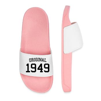 Original 1949 75. Geburtstag Männer Frauen 75 Jahre alt - Männer Badelatschen - Hellrosa - Vorne