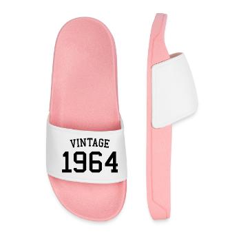 Vintage 1964 60e anniversaire hommes femmes 60 ans - Claquettes Homme - rose clair - Devant
