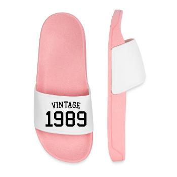 Jahrgang 1989, 35. Geburtstag Männer Frauen 35 Jahre alt - Männer Badelatschen - Hellrosa - Vorne