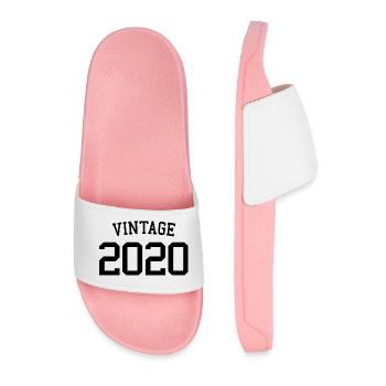 Millésime 2020 - 3 ans, 3ème anniversaire enfants - Claquettes Homme - rose clair - Devant