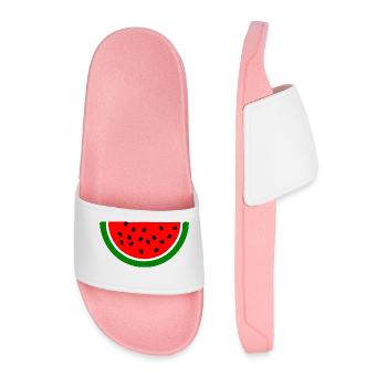 Wassermelone Melone - Männer Badelatschen - Hellrosa - Vorne