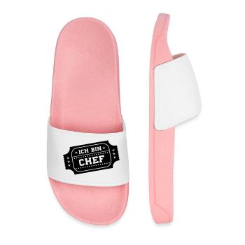 ich bin chef - Männer Badelatschen - Hellrosa - Vorne