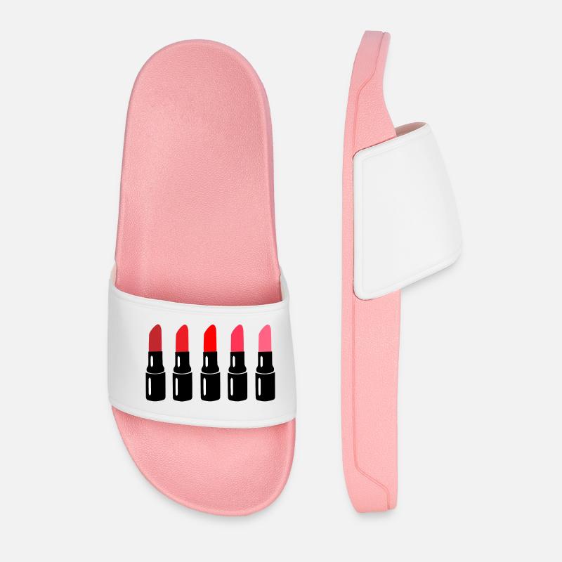 Lippenstift - Männer Badelatschen - Hellrosa