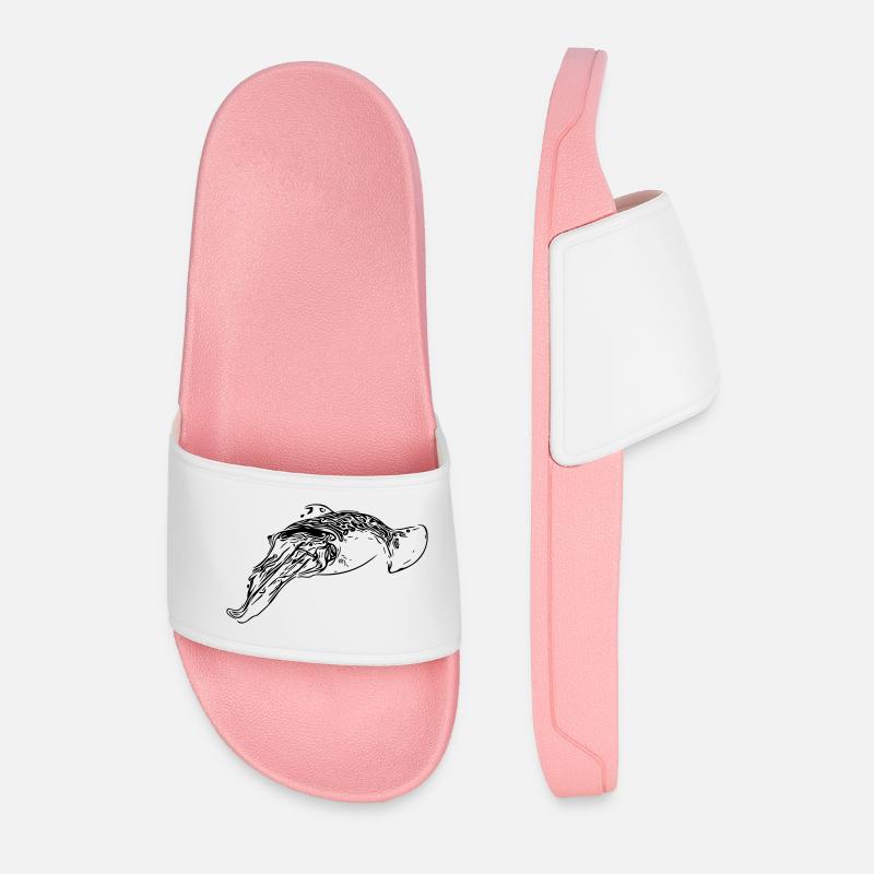 Cuttlefish - Men’s Pool Sliders - light pink