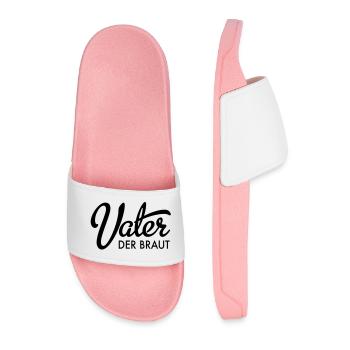 Father of the Bride - Men’s Pool Sliders - light pink - Front