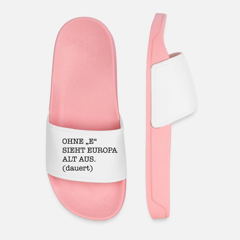 lustig - Männer Badelatschen - Hellrosa