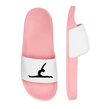 Yoga - Anjaneyasana - Men’s Pool Sliders - light pink - Front