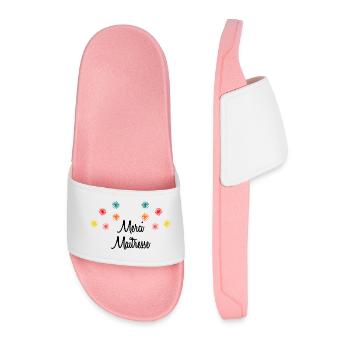 MERCI MAÎTRESSE. CADEAUX MAÎTRESSE. VACANCES. ETE. - Claquettes Homme - rose clair - Devant