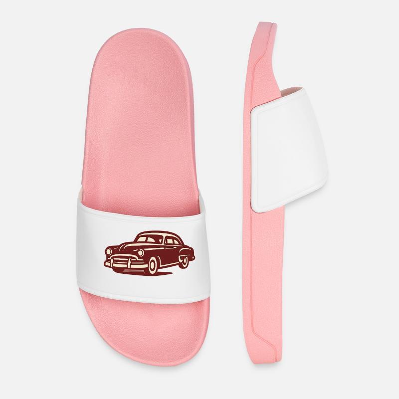 Oldtimer - Männer Badelatschen - Hellrosa