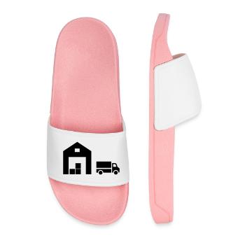 Logistics - Men’s Pool Sliders - light pink - Front