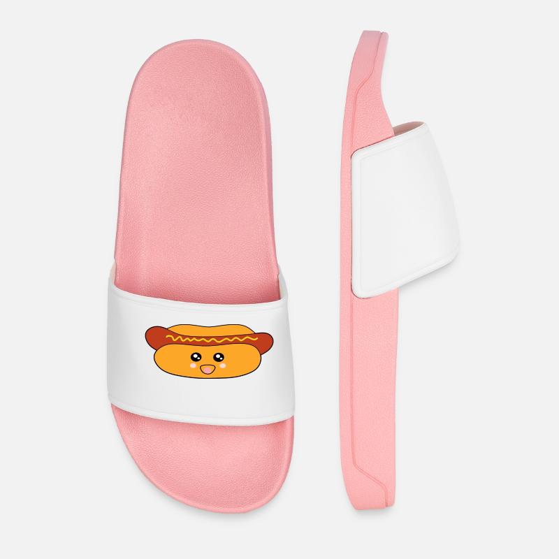 Hot dog Wurst - Männer Badelatschen - Hellrosa