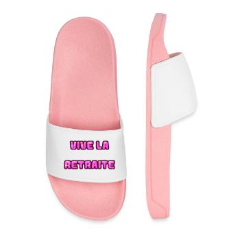 RETRAITE. RETRAITE. RETRAITEE. RETRAITE - Claquettes Homme - rose clair - Devant