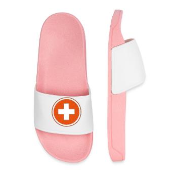 swisscross Swiss Cross white red - Men’s Pool Sliders - light pink - Front