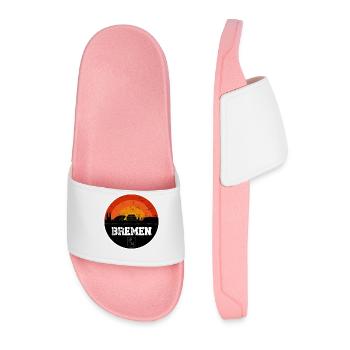 Bremen Skyline - Men’s Pool Sliders - light pink - Front