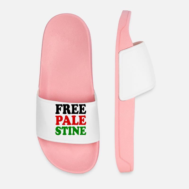 Free palestine - Männer Badelatschen - Hellrosa