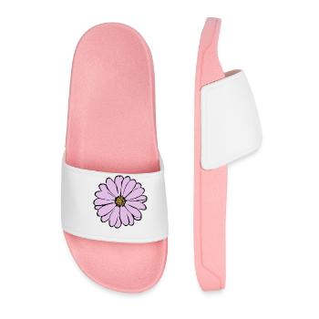 Fleur fleur pastel fleurs fleurs pastel lilas - Claquettes Homme - rose clair - Devant