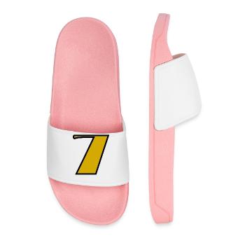 7. ANNIVERSAIRE. HAPPY BIRTHDAY - Claquettes Homme - rose clair - Devant