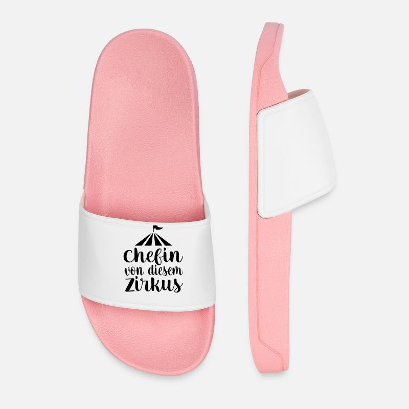 Chefin - Männer Badelatschen - Hellrosa