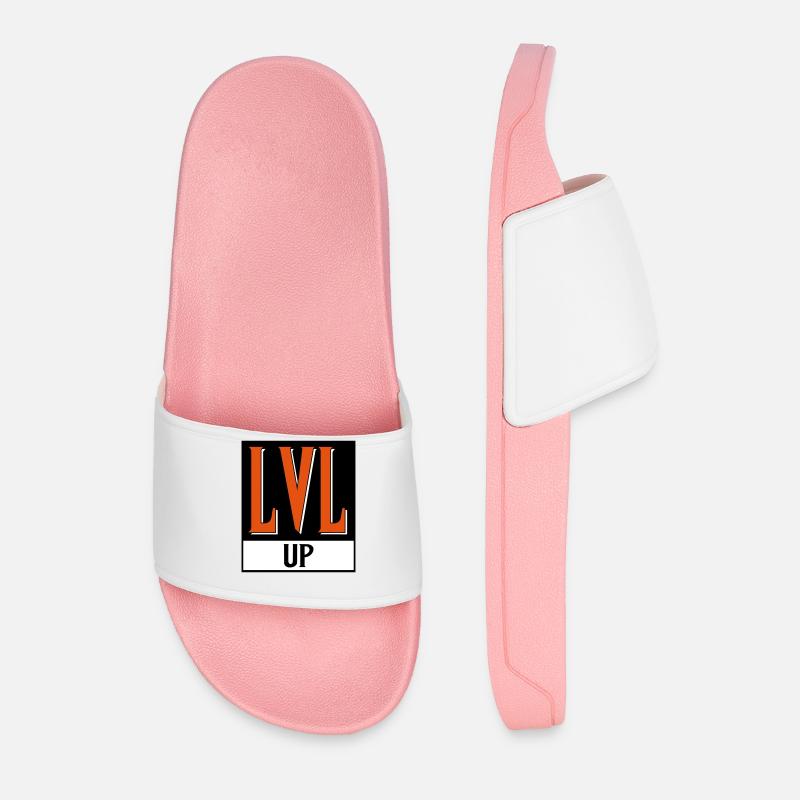 level up nerd cod - Men’s Pool Sliders - light pink