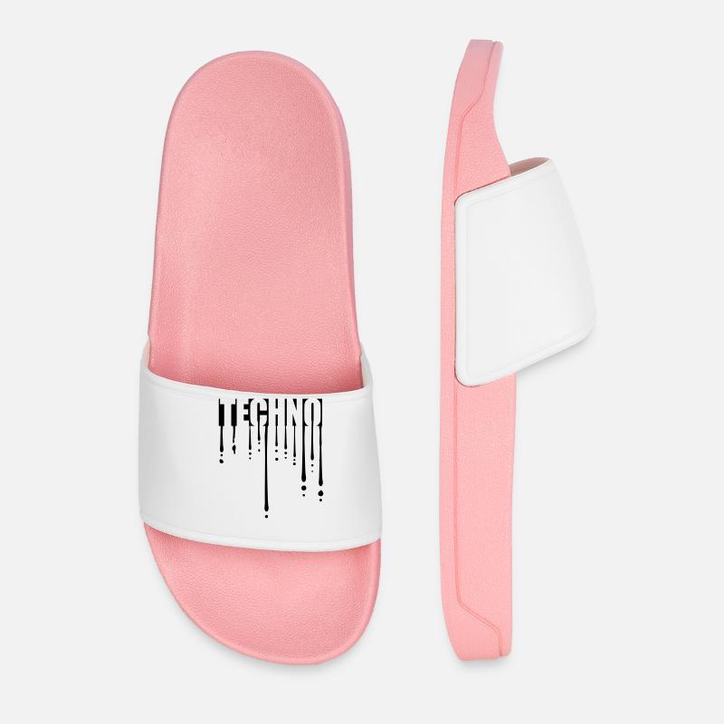 Drops Logo Techno - Men’s Pool Sliders - light pink