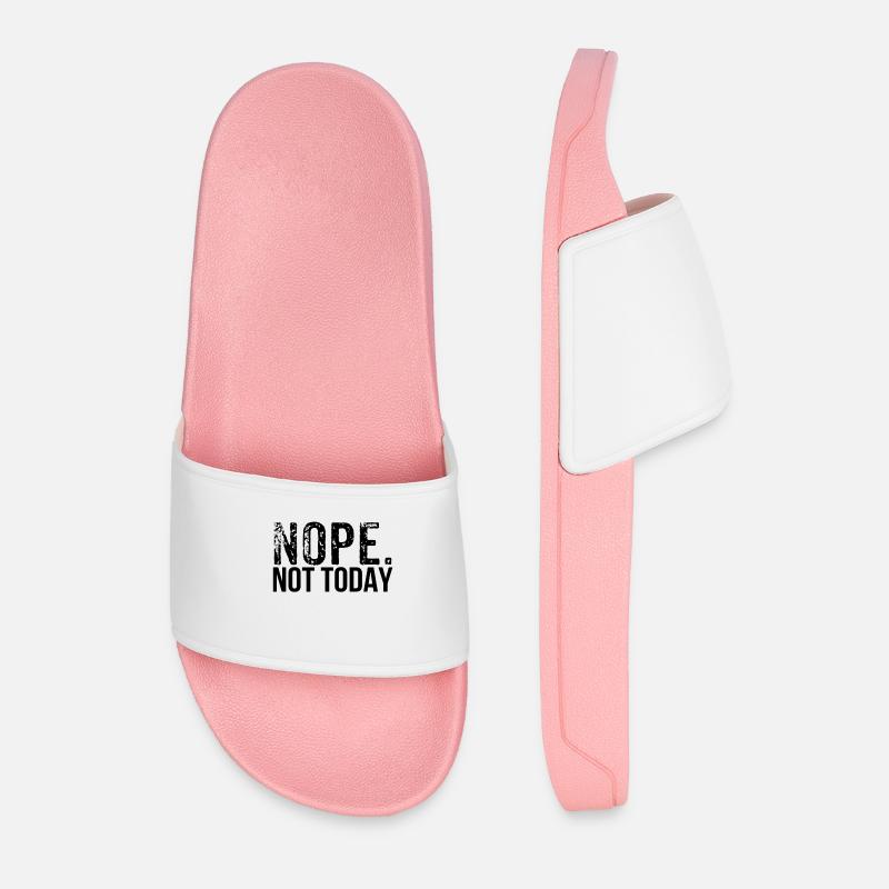 Nope - Men’s Pool Sliders - light pink