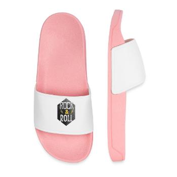 Rock and roll - Men’s Pool Sliders - light pink - Front