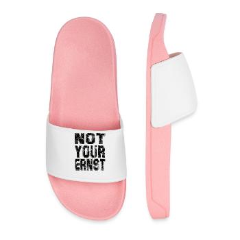 Not your serious - Men’s Pool Sliders - light pink - Front