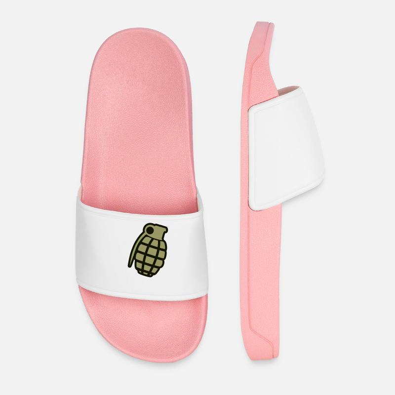 Handgranate - Männer Badelatschen - Hellrosa