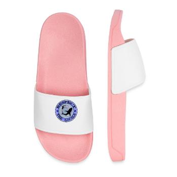 Respect The Locals Shark - Men’s Pool Sliders - light pink - Front