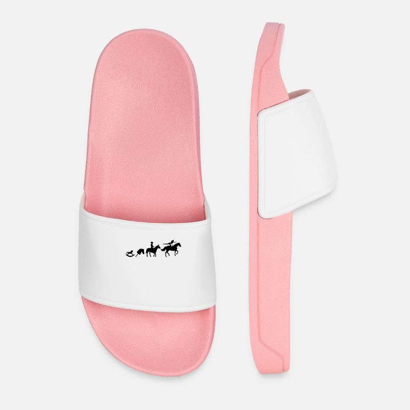 Evolution Voltigieren Riding - Men’s Pool Sliders - light pink