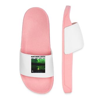 Northern Lights Northern Lights Scandinavia Design - Men’s Pool Sliders - light pink - Front
