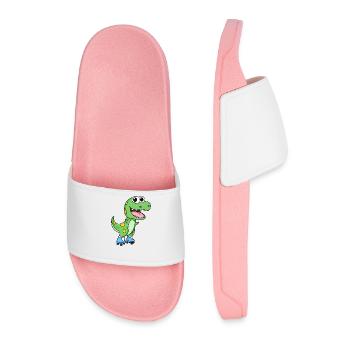Patinage en ligne dinosaures - Claquettes Homme - rose clair - Devant