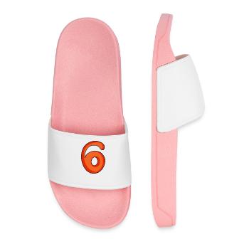 Number 6 Number Number Six - Men’s Pool Sliders - light pink - Front