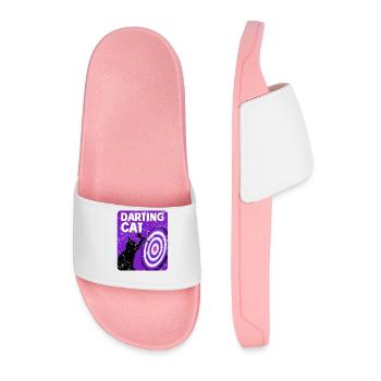 Dartspieler Chat - Claquettes Homme - rose clair - Devant