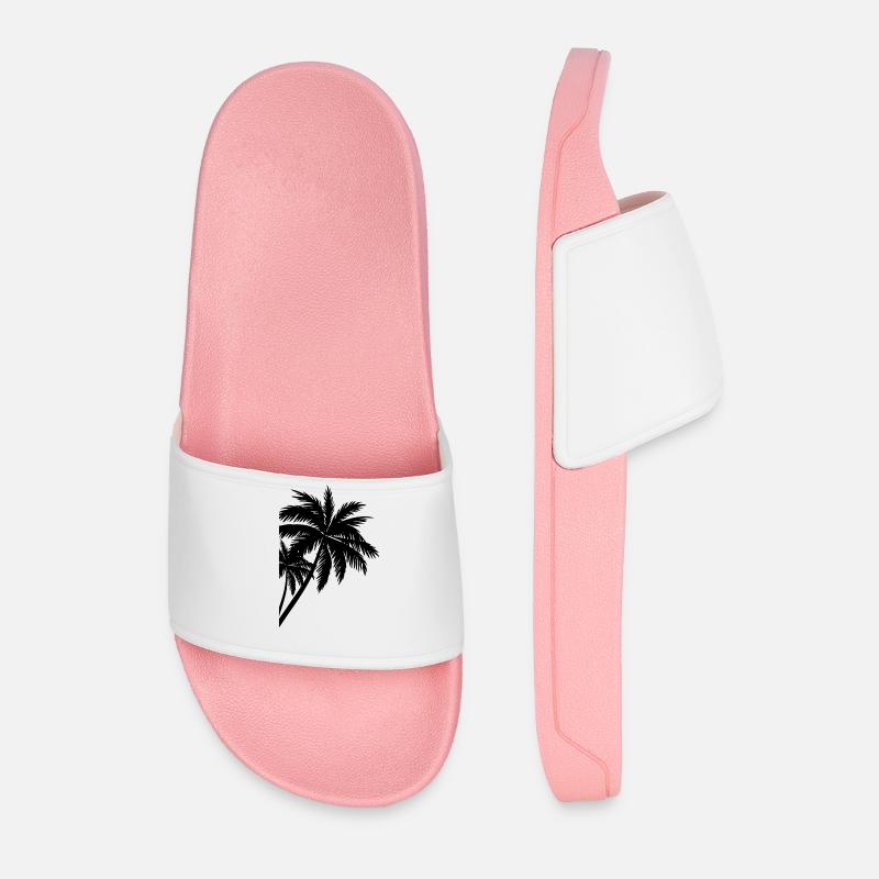 Palme Palm - Männer Badelatschen - Hellrosa