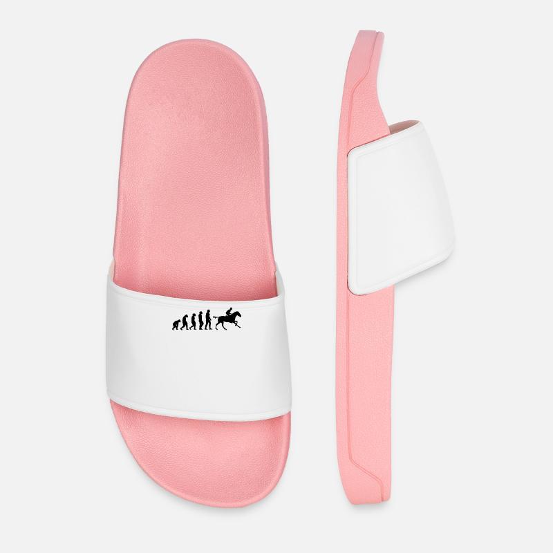 Pferde Reiten Evolution - Männer Badelatschen - Hellrosa