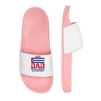 Cuban dad drapeau cubain pour la fête des pères - Claquettes Homme - rose clair - Devant