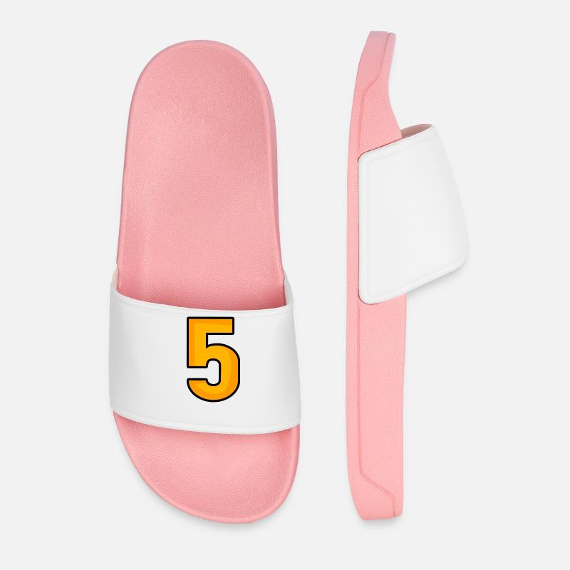 Nummer 5 - Männer Badelatschen - Hellrosa