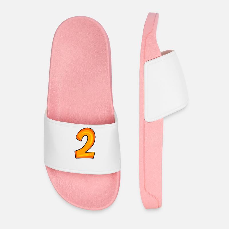 2 - Männer Badelatschen - Hellrosa