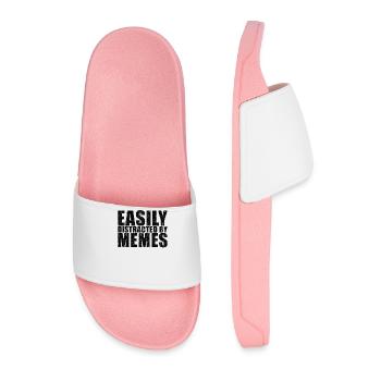 Mème drôle de dicton - Claquettes Homme - rose clair - Devant