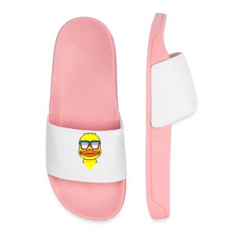 Transgender Transsexual Duck Gift - Men’s Pool Sliders - light pink - Front