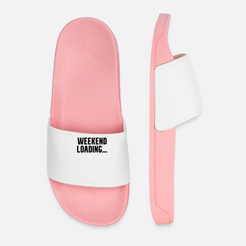 Weekend loading - Männer Badelatschen - Hellrosa