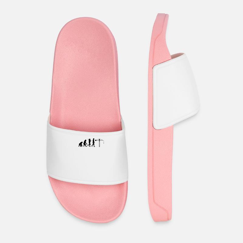 Crane operator Evolution - Men’s Pool Sliders - light pink