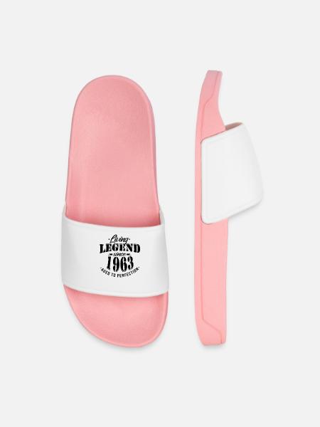 Living legend since 1963 Sayings - Men’s Pool Sliders - light pink