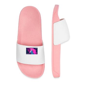 80s Theme Party This is my 80s costume - Men’s Pool Sliders - light pink - Front