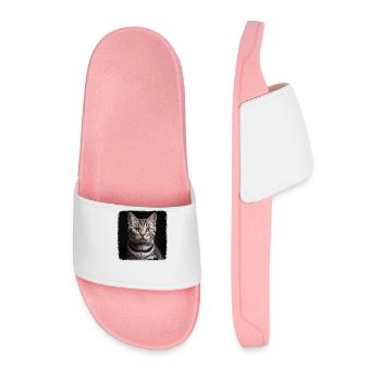 Cat Cats American Shorthair - Men’s Pool Sliders - light pink - Front