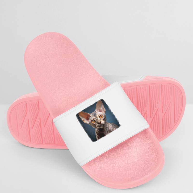 Devon Rex Kätzchen Devon Rex Katze Männer Badelatschen