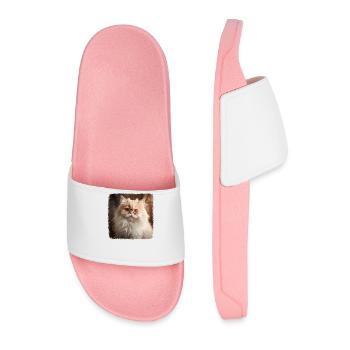 Persian Cat Perserkatze - Men’s Pool Sliders - light pink - Front